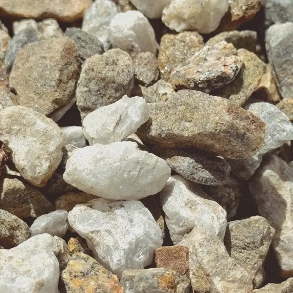 Three-eighths-inch pea gravel from Rio Stone